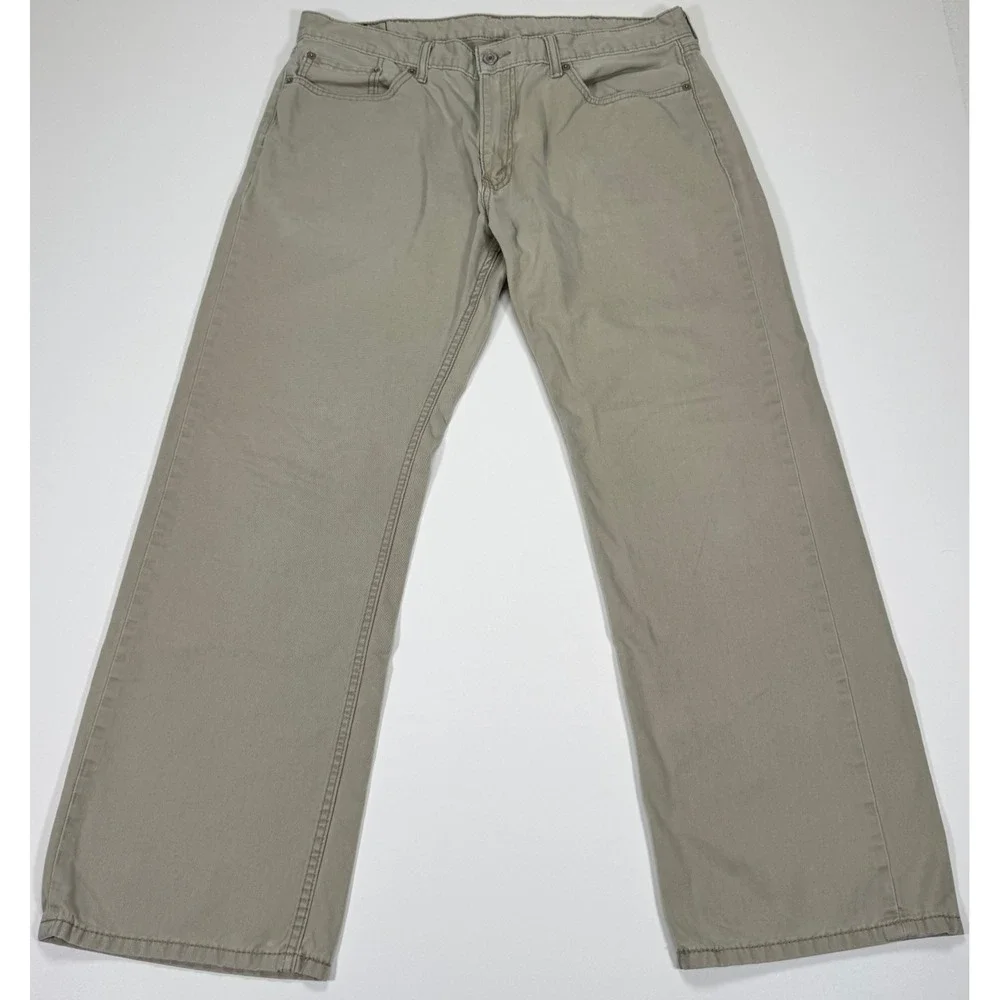 Levi's 559 Jeans Mens Tag 38x32 Fit 35x29 Tan Khaki Chino Relaxed Straight Pants